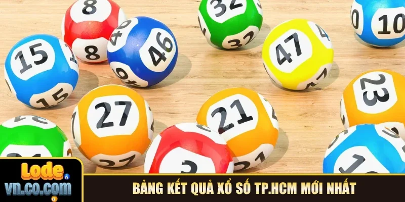 Bảng kết quả xổ số TP.HCM mới nhất